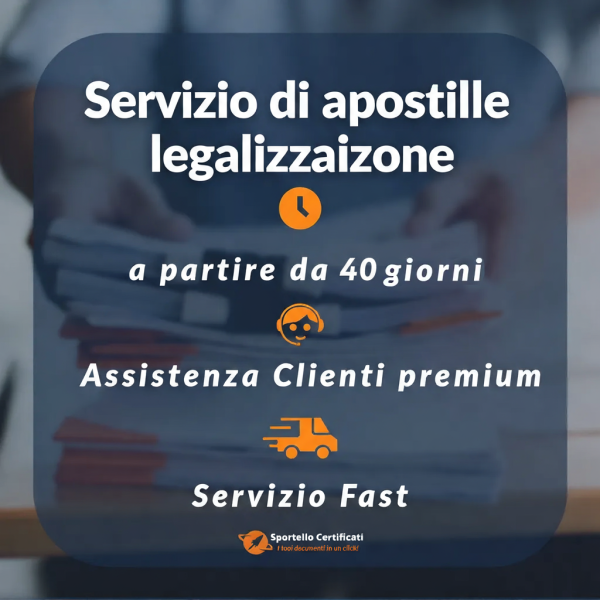 Servizio di apostille / legalizzazione